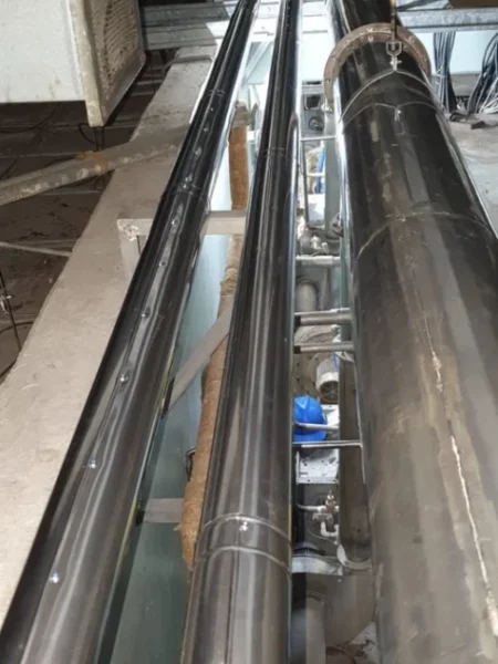 GANTI STEAM PIPE LINE diatas BOOTH TBM (9) GANTI STEAM PIPE LINE diatas BOOTH TBM (9)
